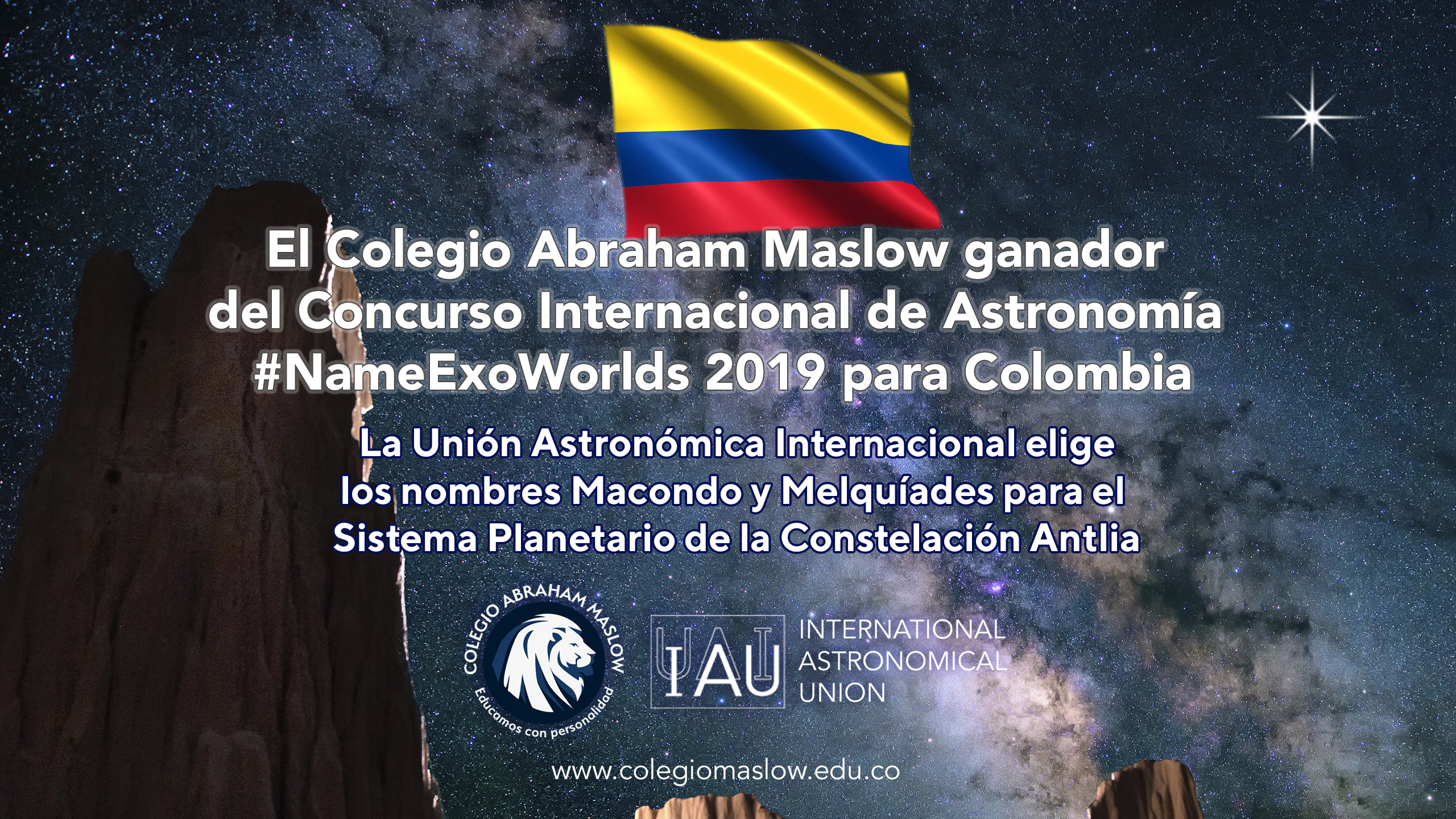 Colegio Abraham Maslow gana concurso #NameExoworlds