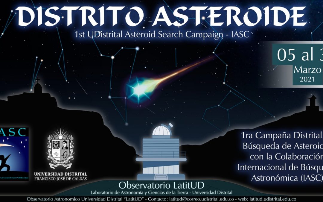 Nuestro semillero de Astronomía, Antlia, se encuentra participando en el búsqueda de asteroides