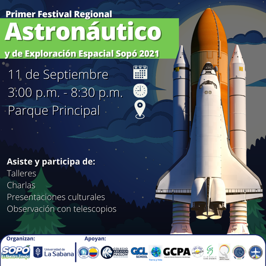 COLEGIO ABRAHAM MASLOW INVITADO AL PRIMER FESTIVAL DE ASTRONOMÍA EN SOPÓ 2021.