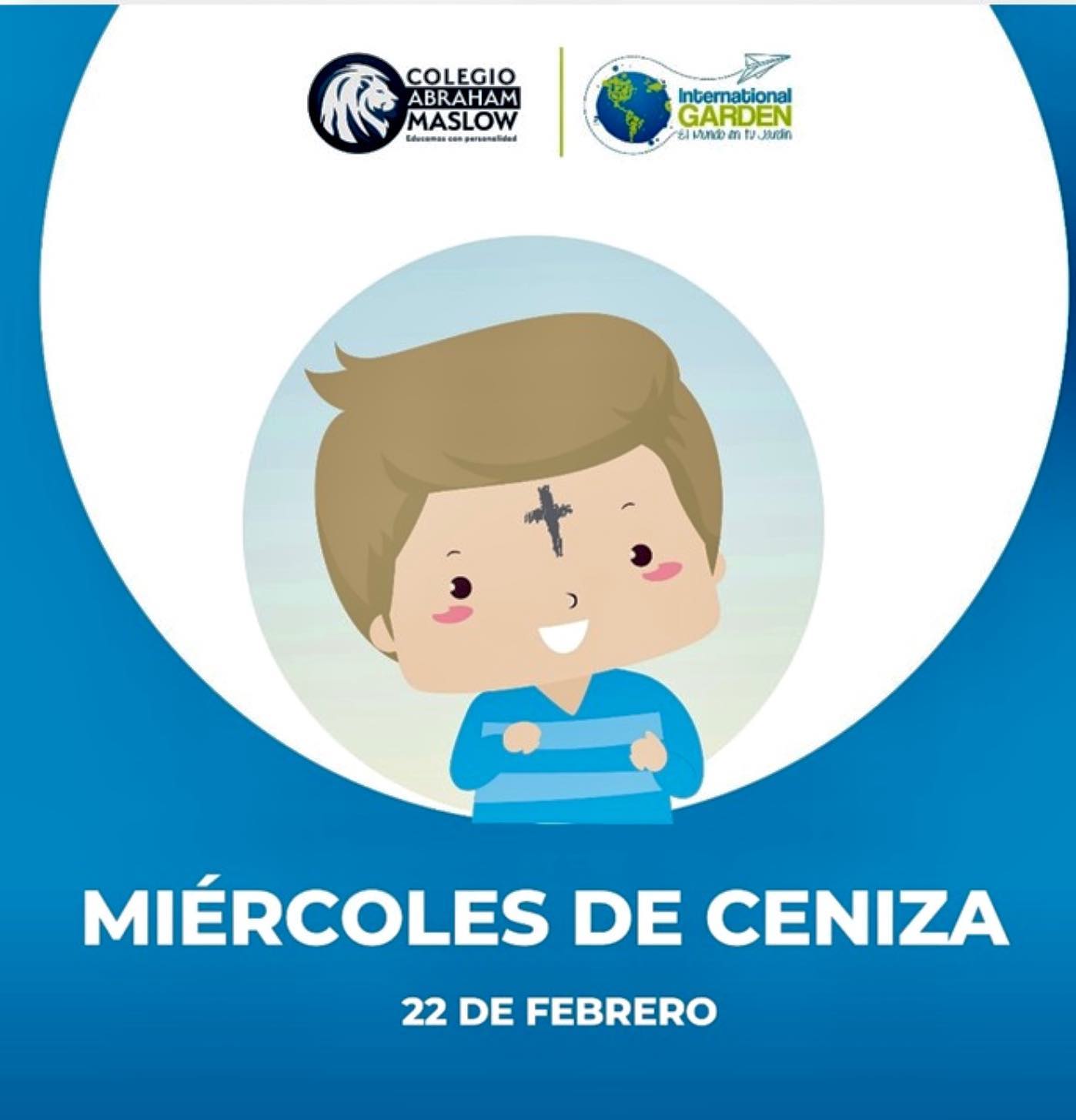 Celebramos el Miércoles de ceniza en el Colegio Abraham Maslow.