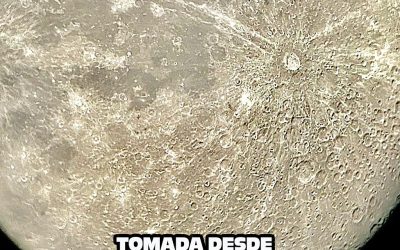 La Luna tomada desde el Observatorio Astronómico del Colegio Abraham Maslow