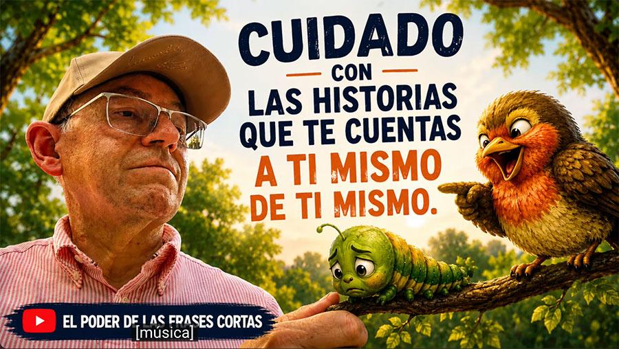 VIDEO: CUIDADO CON LAS HISTORIAS QUE TE CUENTAS A TI MISMO DE TI MISMO.