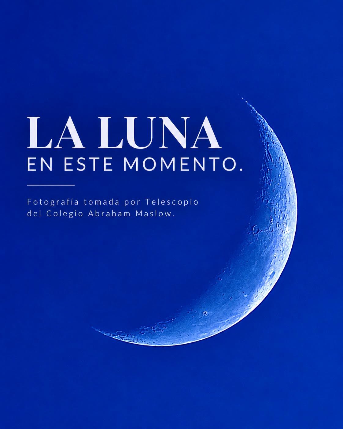 La luna ahora